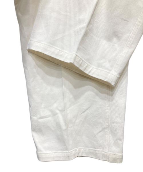 CellarDoor（セラードアー）CellarDoor (セラードアー) バックベルト ワーク ワイドパンツ ホワイト サイズ:Mの古着・服飾アイテム