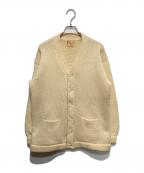 STADIUMスタジアム）の古着「50s-60s レタードニットカーディガン」｜ベージュ