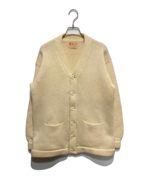 STADIUM（スタジアム）STADIUM (スタジアム) 50s-60s レタードニットカーディガン ベージュ サイズ:表記無しの古着・服飾アイテム
