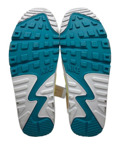 NIKE（ナイキ）NIKE (ナイキ) Air Max 90/1 Casual Shoes エアマックス ９０ White/Lime ホワイト サイズ:27の古着・服飾アイテム