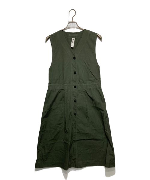 MHL（エムエイチエル）MHL (エムエイチエル) FINE COMPACT COTTON POPLINワンピース カーキ サイズ:1の古着・服飾アイテム
