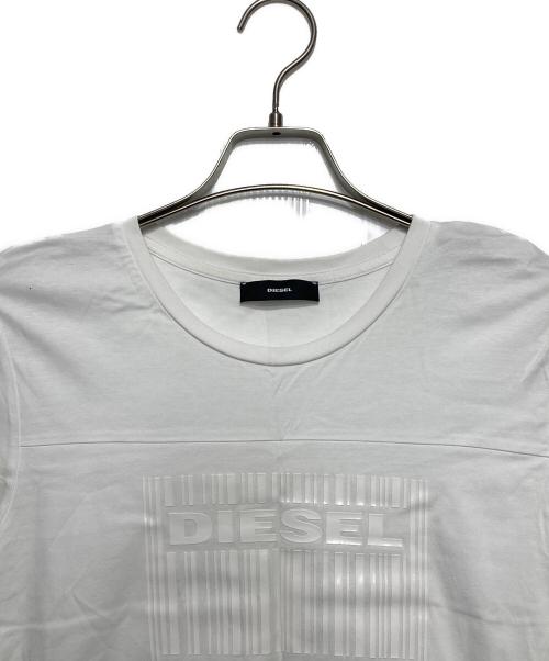 DIESEL（ディーゼル）DIESEL (ディーゼル) カットソーワンピース ホワイト サイズ:XSの古着・服飾アイテム