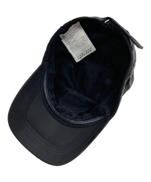 MONCLER（モンクレール）MONCLER (モンクレール) ロゴキャップ ブラック サイズ:55-62㎝の古着・服飾アイテム