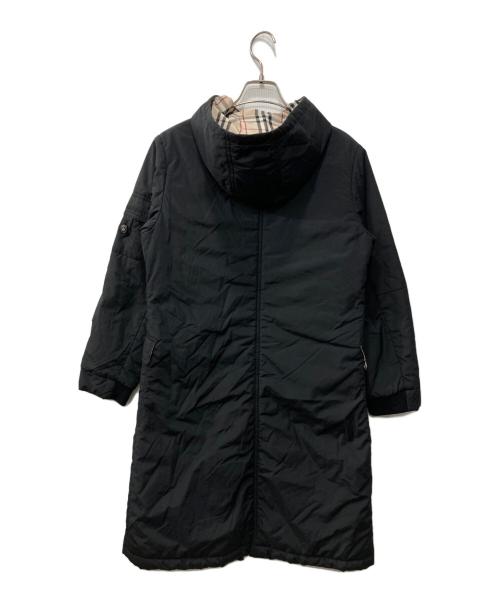 BURBERRY LONDON（バーバリーロンドン）BURBERRY LONDON (バーバリーロンドン) 裏ノヴァチェック中綿ダッフルコート ブラック サイズ:150Aの古着・服飾アイテム
