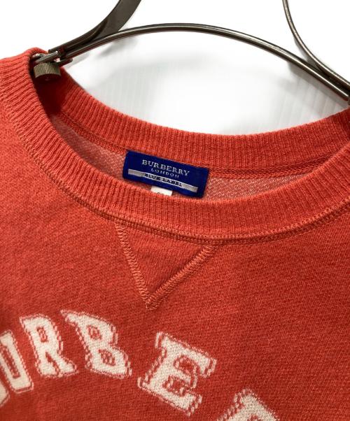 BURBERRY BLUE LABEL（バーバリー ブルー レーベル）BURBERRY BLUE LABEL (バーバリー ブルー レーベル) ロゴニット オレンジ サイズ:38の古着・服飾アイテム