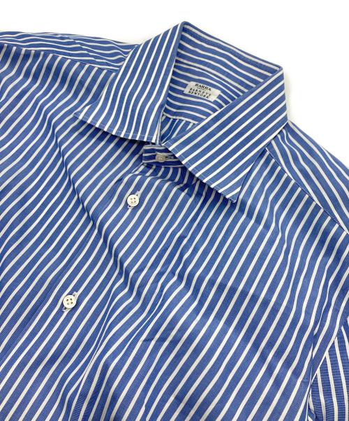 BARBA（バルバ）BARBA (バルバ) BARNEYS NEWYORK (バーニーズ・ニューヨーク) ストライプシャツ ブルー サイズ:43/17の古着・服飾アイテム