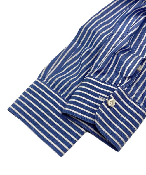 BARBA（バルバ）BARBA (バルバ) BARNEYS NEWYORK (バーニーズ・ニューヨーク) ストライプシャツ ブルー サイズ:43/17の古着・服飾アイテム
