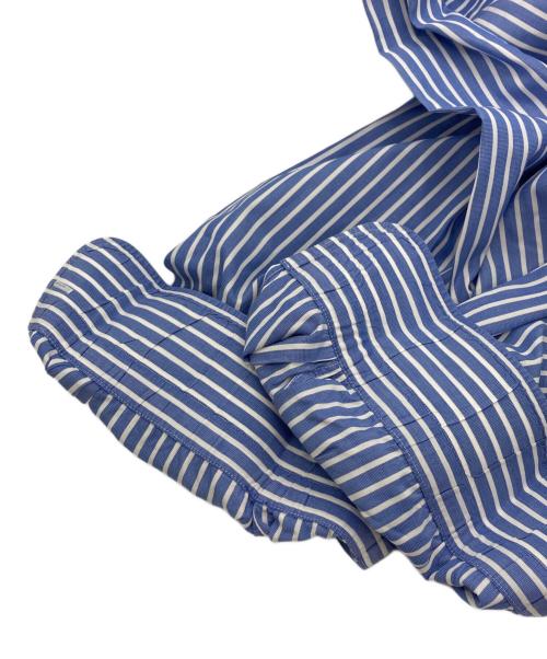 BARBA（バルバ）BARBA (バルバ) BARNEYS NEWYORK (バーニーズ・ニューヨーク) ストライプシャツ ブルー サイズ:43/17の古着・服飾アイテム