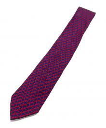 HERMES（エルメス）の古着「総柄ネクタイ」｜レッド