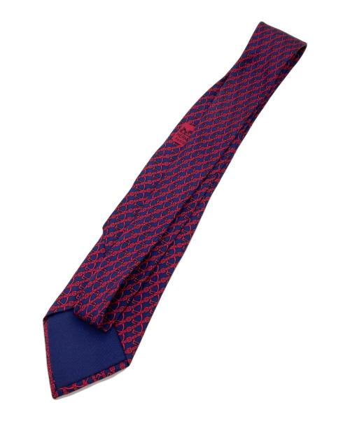 HERMES（エルメス）HERMES (エルメス) 総柄ネクタイ レッド サイズ:表記なしの古着・服飾アイテム