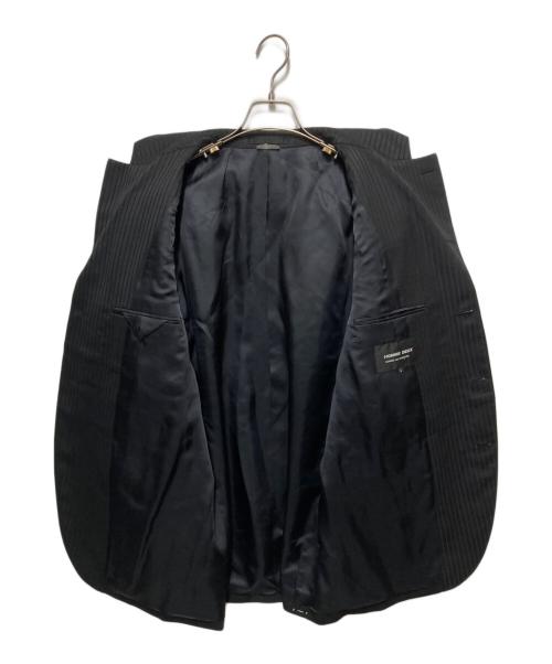 COMME des GARCONS HOMME DEUX（コムデギャルソン オム ドゥ）COMME des GARCONS HOMME DEUX (コムデギャルソン オム ドゥ) パッチワークテーラードジャケット ブラック×チャコールグレー サイズ:Lの古着・服飾アイテム