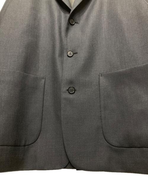 COMME des GARCONS HOMME（コムデギャルソン オム）COMME des GARCONS HOMME (コムデギャルソン オム) 26SS ウールギャバ3Bジャケット/テーラードジャケット グレー サイズ:Mの古着・服飾アイテム