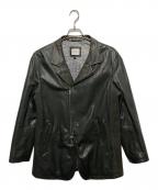 ARMANI COLLEZIONIアルマーニ コレツィオーニ）の古着「ラムレザージャケット」｜ブラック