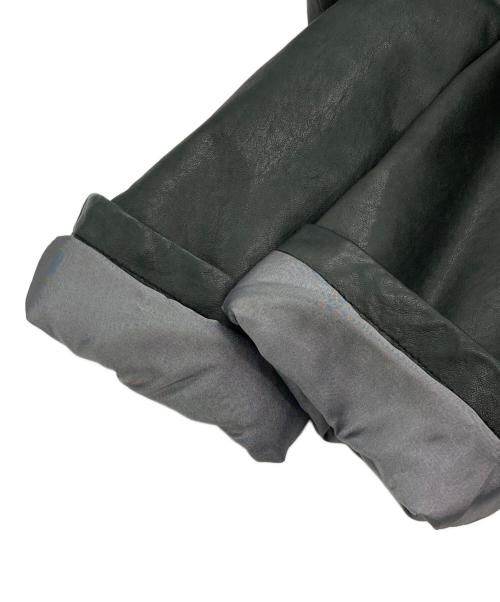 ARMANI COLLEZIONI（アルマーニ コレツィオーニ）ARMANI COLLEZIONI (アルマーニ コレツィオーニ) ラムレザージャケット ブラック サイズ:50の古着・服飾アイテム