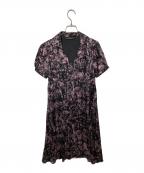 hystericsヒステリックス）の古着「シルク総柄ワンピース」｜ブラック