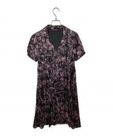 hysterics（ヒステリックス）の古着「シルク総柄ワンピース」｜ブラック