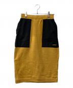 stussyステューシー）の古着「スウェットスカート」｜イエロー