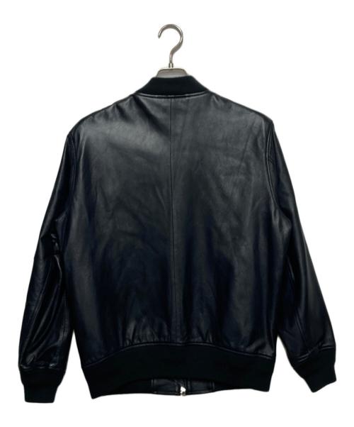 FREAK'S STORE（フリークスストア）FREAK'S STORE (フリークスストア) レザーMA-1ジャケット ネイビー サイズ:Lの古着・服飾アイテム