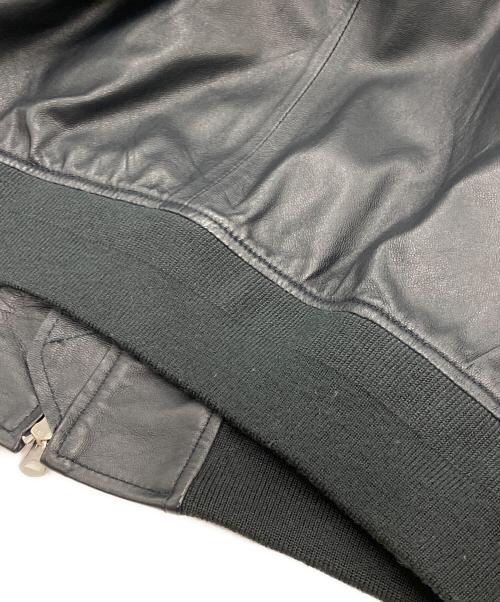 FREAK'S STORE（フリークスストア）FREAK'S STORE (フリークスストア) レザーMA-1ジャケット ネイビー サイズ:Lの古着・服飾アイテム