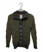 S.N.S. HERNINGエスエヌエスハーニング）の古着「Stark Cardigan/ニットジャケット」｜カーキ