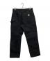 CarHartt (カーハート) ワークパンツ/FIRM DUCK DOUBLE-FRONT DUNGAREE/B01-M ブラック サイズ:W34：9000円