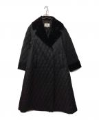 RAY BEAMSレイ ビームス）の古着「キルティング Aライン コート」｜ブラック
