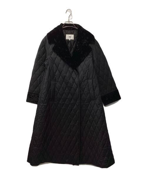 RAY BEAMS（レイ ビームス）RAY BEAMS (レイ ビームス) キルティング Aライン コート ブラックの古着・服飾アイテム