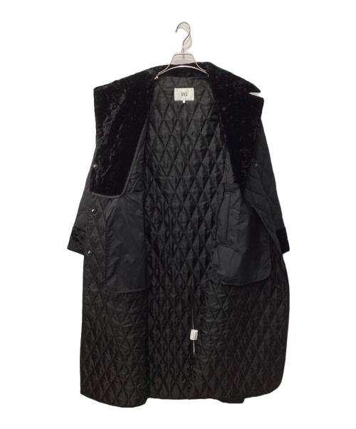 RAY BEAMS（レイ ビームス）RAY BEAMS (レイ ビームス) キルティング Aライン コート ブラックの古着・服飾アイテム