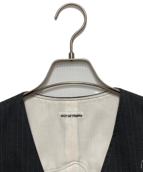 OUT OF FRAME（アウトオブフレーム）OUT OF FRAMe (アウトオブフレーム) デニムドッキングミニベスト インディゴ サイズ:Fの古着・服飾アイテム