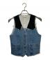 OUT OF FRAMe（アウトオブフレーム）の古着「デニムドッキングミニベスト」｜インディゴ