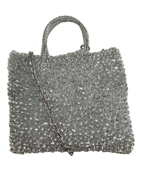 ANTEPRIMA（アンテプリマ）ANTEPRIMA (アンテプリマ) ワイヤーチェーンショルダーバッグ ホワイトの古着・服飾アイテム