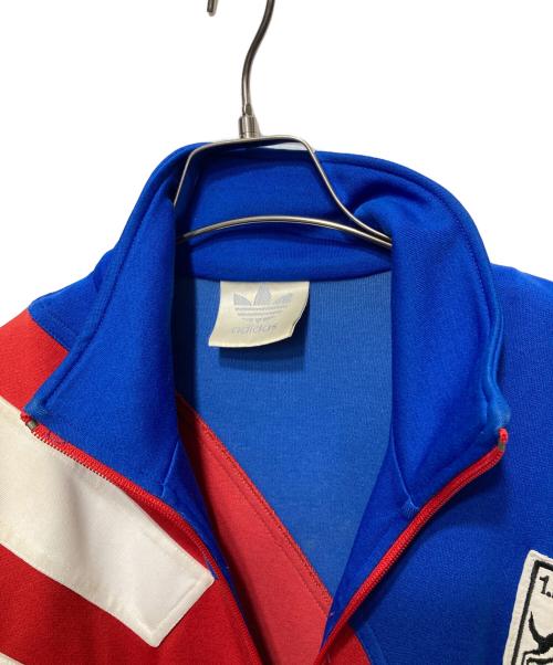 adidas（アディダス）adidas (アディダス) 80's-90'sトラックジャケット ブルー×レッド サイズ:US:Mの古着・服飾アイテム