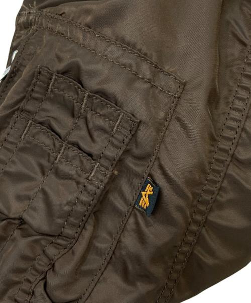 ALPHA（アルファ）ALPHA (アルファ) リバーシブルフライトジャケット ブラウン サイズ:Sの古着・服飾アイテム