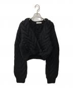 Venitヴェニット）の古着「NOBLE別注/ハンドニットカーディガン」｜ブラック