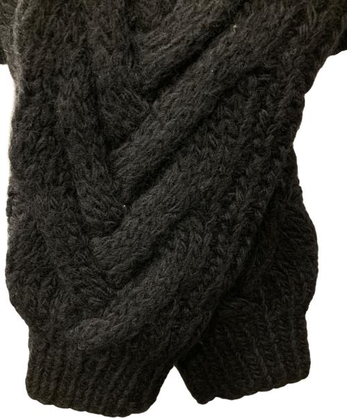 Venit（ヴェニット）Venit (ヴェニット) NOBLE別注/ハンドニットカーディガン ブラック サイズ:38の古着・服飾アイテム