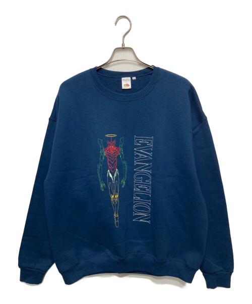 RADIO EVA（ラヂオエヴァ）RADIO EVA (ラヂオエヴァ) FRUIT OF THE LOOM (フルーツオブザルーム) EVA/裏起毛スウェット ネイビー サイズ:XLの古着・服飾アイテム