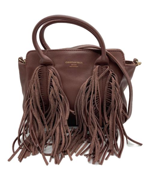 CHRISTIAN VILLA（クリスチャンヴィラ）CHRISTIAN VILLA (クリスチャンヴィラ) ショルダーバッグ ブラウンの古着・服飾アイテム