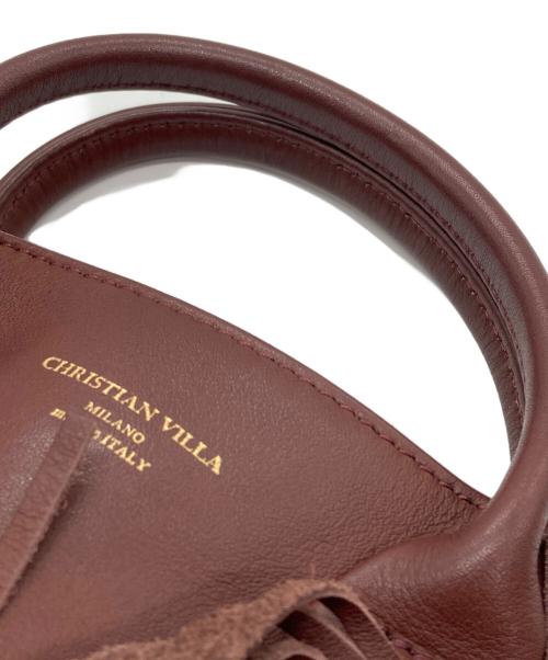 CHRISTIAN VILLA（クリスチャンヴィラ）CHRISTIAN VILLA (クリスチャンヴィラ) ショルダーバッグ ブラウンの古着・服飾アイテム