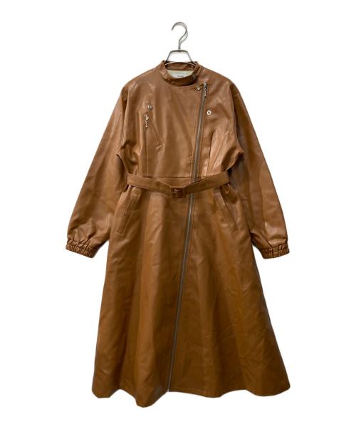 jouetie（ジュエティ）jouetie (ジュエティ) レイヤードショップコート/フェイクレザーコート ネイビー サイズ:Mの古着・服飾アイテム