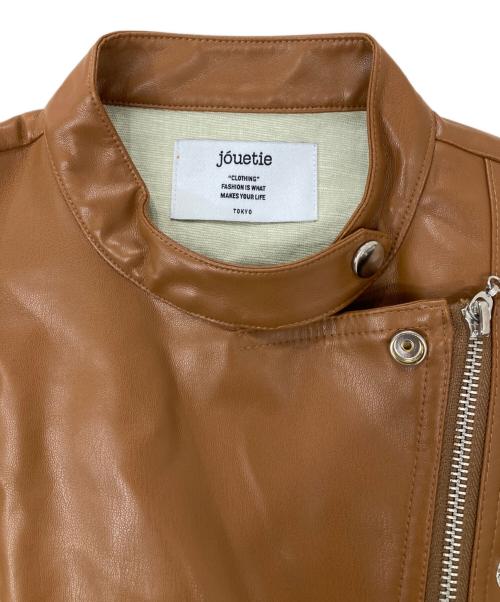 jouetie（ジュエティ）jouetie (ジュエティ) レイヤードショップコート/フェイクレザーコート ネイビー サイズ:Mの古着・服飾アイテム