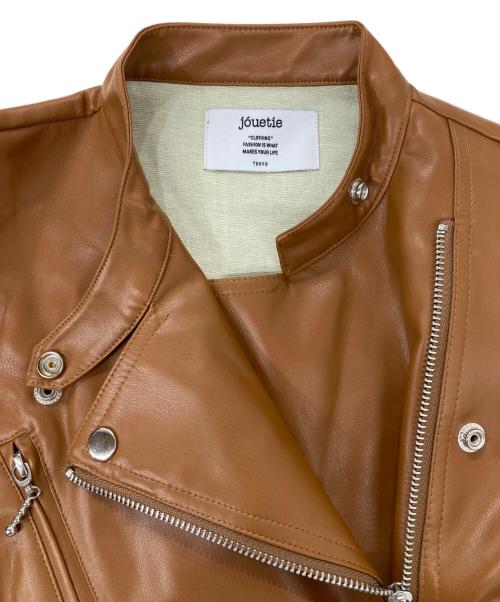 jouetie（ジュエティ）jouetie (ジュエティ) レイヤードショップコート/フェイクレザーコート ネイビー サイズ:Mの古着・服飾アイテム