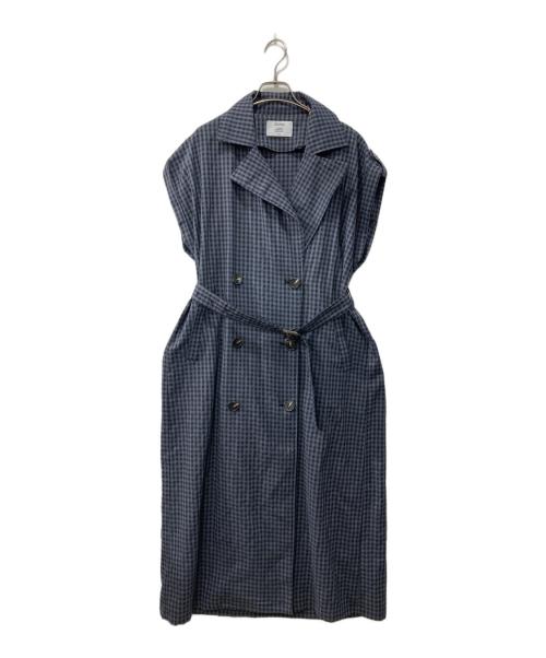 jouetie（ジュエティ）jouetie (ジュエティ) レイヤードショップコート/フェイクレザーコート ネイビー サイズ:Mの古着・服飾アイテム