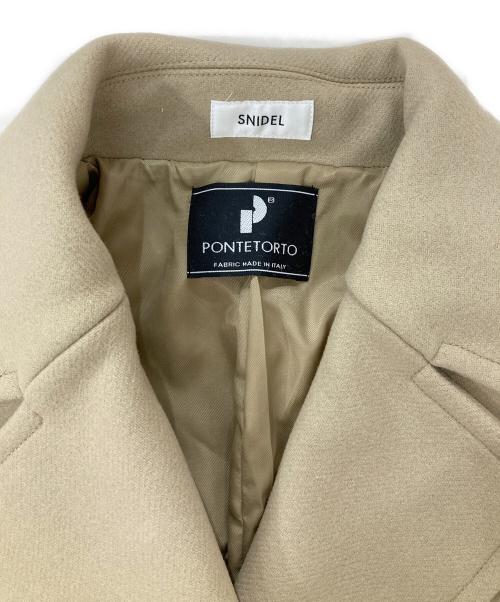 Snidel（スナイデル）Snidel (スナイデル) PNTETORTO/ウールコクーンダブルコート ベージュ サイズ:1の古着・服飾アイテム