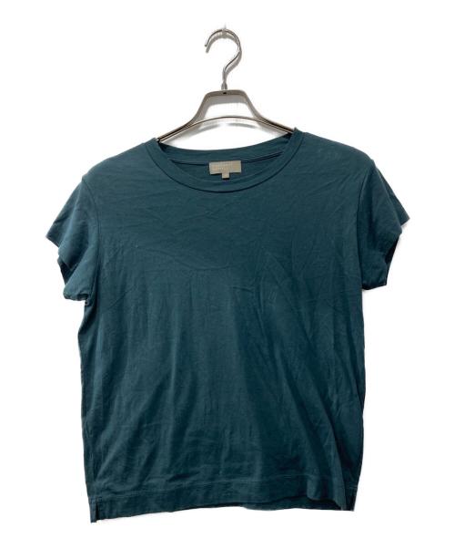 MARGARET HOWELL（マーガレットハウエル）MARGARET HOWELL (マーガレットハウエル) PLAIN COTTON JERSEY半袖カットソー グリーン サイズ:1の古着・服飾アイテム