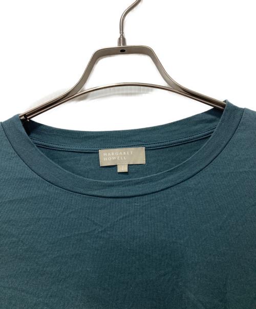 MARGARET HOWELL（マーガレットハウエル）MARGARET HOWELL (マーガレットハウエル) PLAIN COTTON JERSEY半袖カットソー グリーン サイズ:1の古着・服飾アイテム
