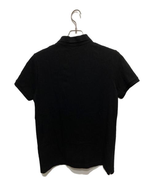 MONCLER（モンクレール）MONCLER (モンクレール) ロゴ刺繍ポロシャツ ブラック サイズ:Ｍの古着・服飾アイテム