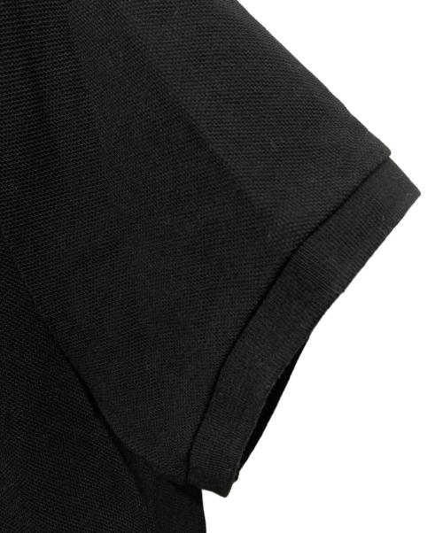 MONCLER（モンクレール）MONCLER (モンクレール) ロゴ刺繍ポロシャツ ブラック サイズ:Ｍの古着・服飾アイテム