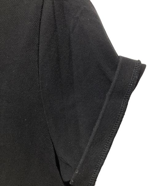 MONCLER（モンクレール）MONCLER (モンクレール) ロゴ刺繍ポロシャツ ブラック サイズ:Ｍの古着・服飾アイテム