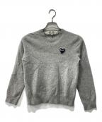 PLAY COMME des GARCONSプレイコムデギャルソン）の古着「ニット」｜グレー