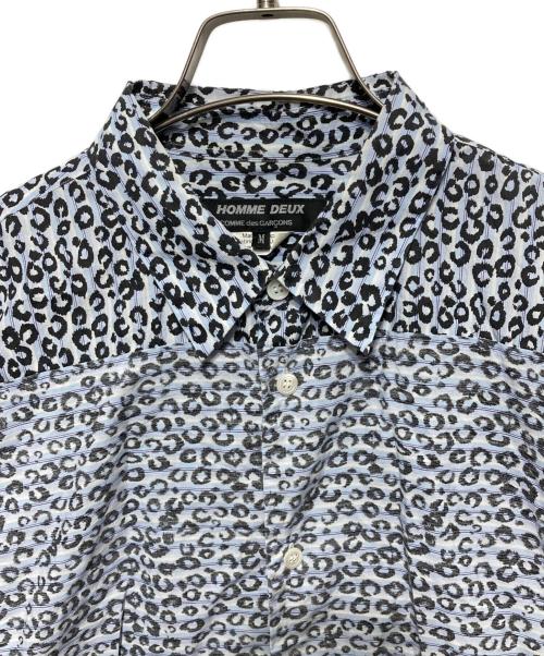 COMME des GARCONS HOMME DEUX（コムデギャルソン オム ドゥ）COMME des GARCONS HOMME DEUX (コムデギャルソン オム ドゥ) 総柄シャツ ネイビー サイズ:Ｍの古着・服飾アイテム